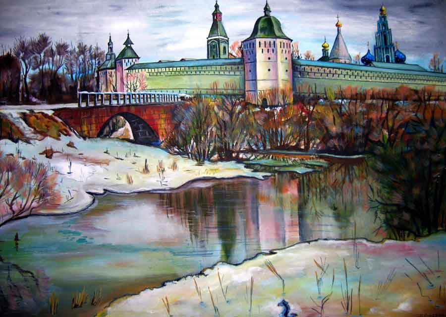 artist Nina Silaeva Serpukhov Vysotsky monastery